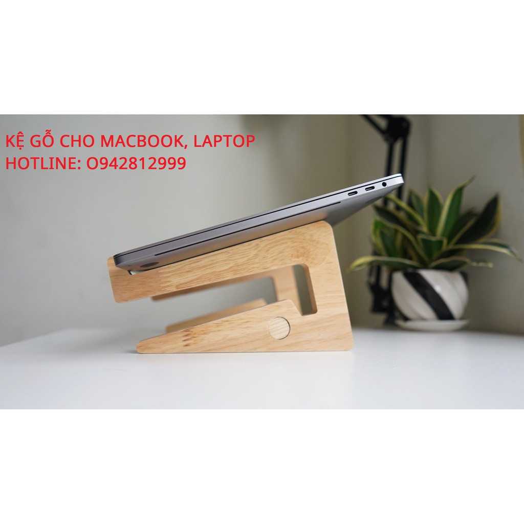 ❤️Giá Đỡ, Kệ Tản Nhiệt ❤️ Cho Laptop, Macbook Bằng Gỗ Thông Tự Nhiên - Loại 2 Tầng - Nhiều Mẫu Mã