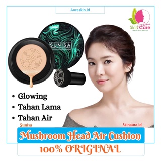 Image of ORI SUNISA Mushroom Head Air Cushion Korea / BB CC Cream moisturizing Natural Foundation Tahan AIr