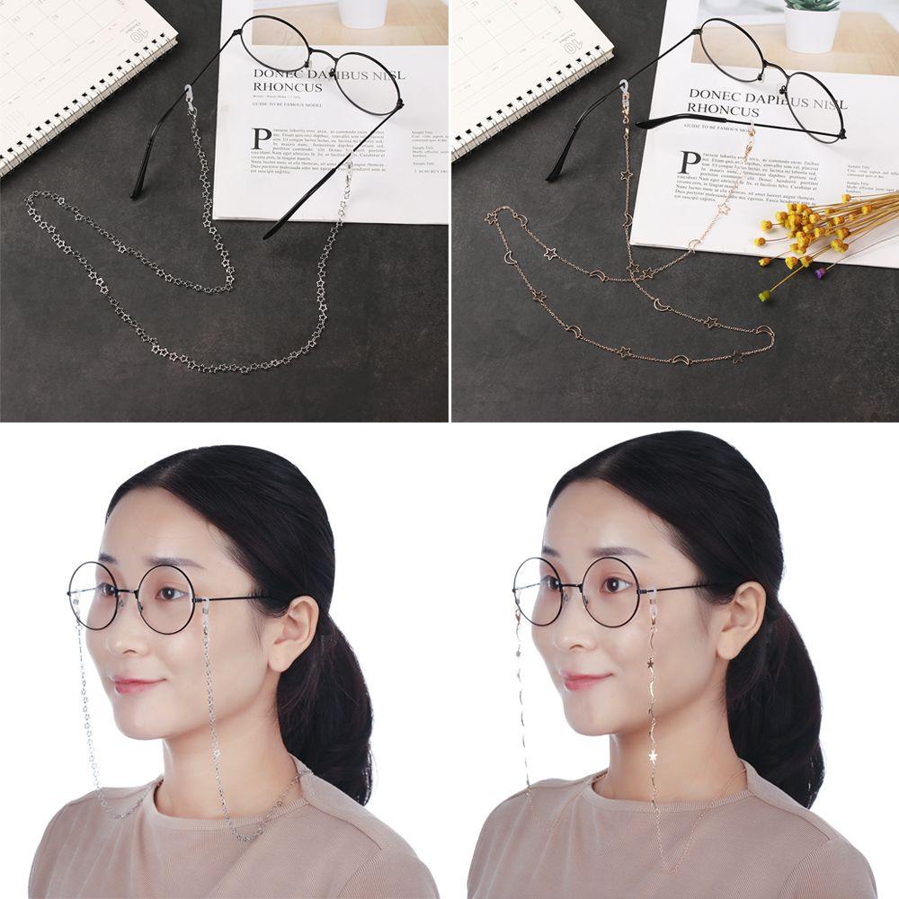 ESPO Dây Đeo Mắt Kính Màu Vàng Kim Loại Thời Trang