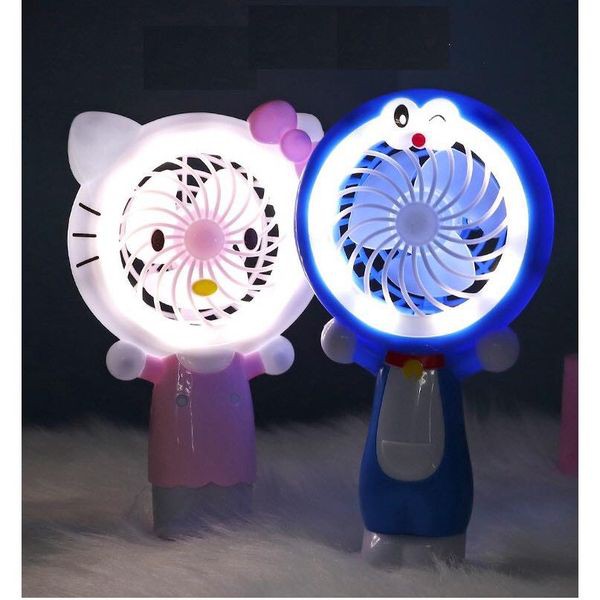 Quạt tích điện cầm tay Đoremon,Kitty