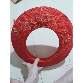 khăn xếp cô dâu 25 tầng trang trí