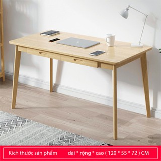 Bàn làm việc Bàn học đơn giản chân gỗ chắc chắn BAH004