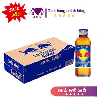 GIẢM SỐC Thùng Bò Húc Thái Lan Redbull 50 Chai Thủy Tinh 150ml thơm ngon