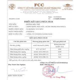 ĐƯỜNG MÍA THÔ NOOM 1KG, 2KG
