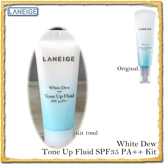 Dưỡng Trắng Laneige White Dew Tone Up Fluid SPF 35 10ml