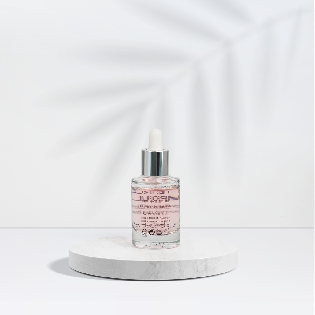 Serum Rubato White Rose Ampoule Cho Da Dầu Mụn Và Dưỡng Ẩm, Tinh Chất Làm Trắng Da, Thương Hiệu Hàn Quốc