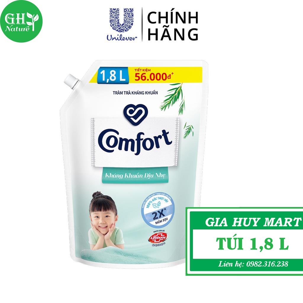 Nước xả làm mềm vải Comfort Chăm sóc Chuyên sâu Túi 1,8 lít