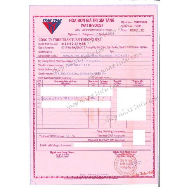 Viên uống trắng Transamin Skin White 500mg Nhật Bản