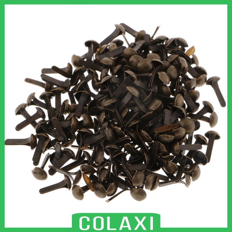 Set 200 Nút Cài Đầu Tròn Bằng Kim Loại Nhiều Màu Sắc Dùng Trang Trí Sổ Tay DIY