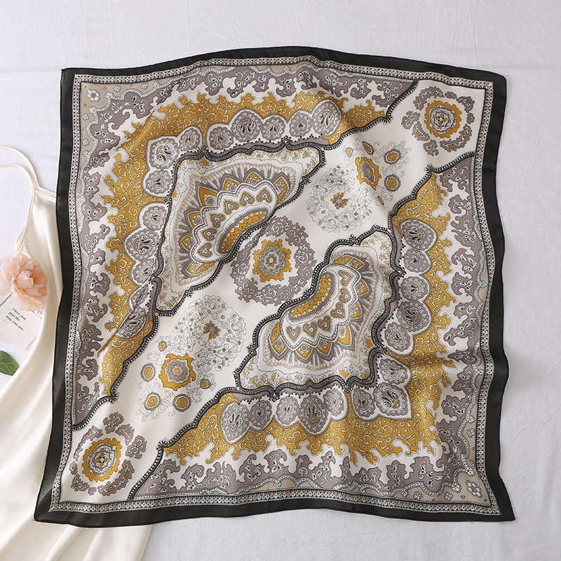 Khăn Choàng Lụa In Hình Vuông 70CM (27.5*27.5 Inches) WJ1026-28