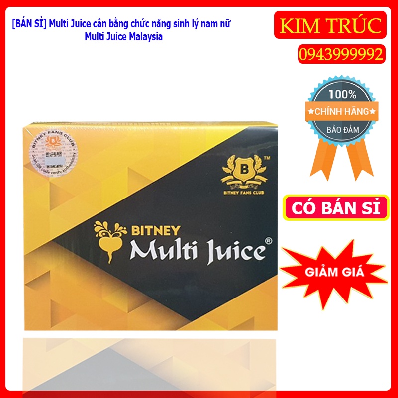 Trà Multi Juice Của Malaysia Tăng Cường Hổ Trợ Sinh Lý