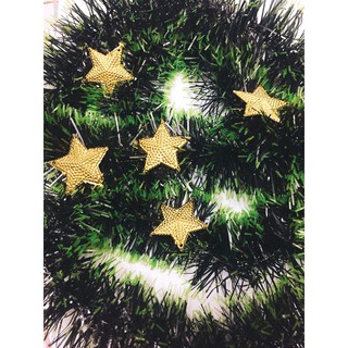 Bộ 05 ngôi sao trang trí giáng sinh trang trí cây thông lễ hội noel