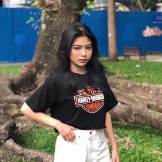 Áo Croptop in MOTTOR (Hình Thật)