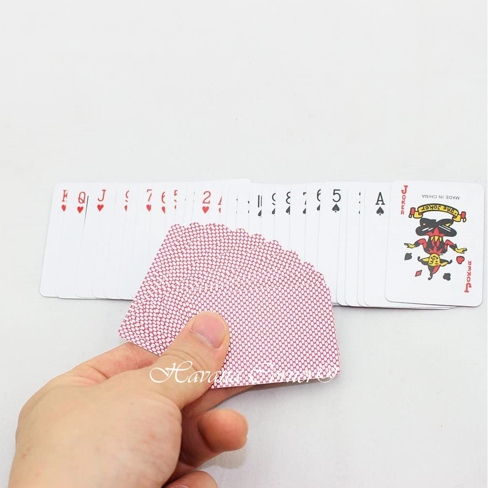 Bộ bài tây Poker Mini, tú lơ khơ mini, bài nhỏ kích thước 1/3 lòng bàn tay