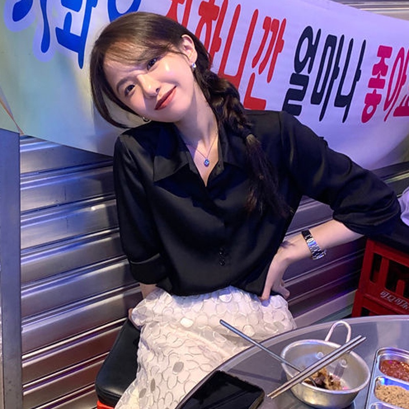 Áo Sơ Mi Tay Dài Màu Sắc Thời Trang Dành Cho Nữ