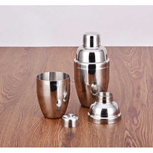 Bình lắc Shaker pha chế cocktail chất liệu inox (350 - 550 - 750 ml)