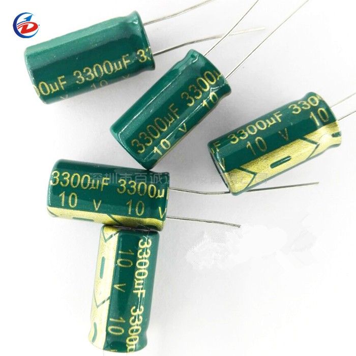 10 CÁI 10V 3300UF 10 * 20mm tụ điện điện phân nhôm
