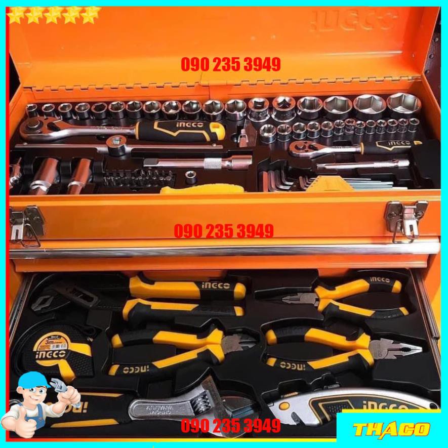 Bộ hộp đồ nghề công cụ dụng cụ đa năng 97 món Total Ingco 1234