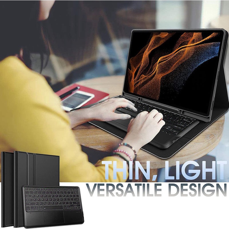 Bao Da Máy Tính Bảng Có Bàn Phím Cảm Ứng Tự Động Bật / Tắt Cho samsung galaxy tab s9 ultra 14.6 inch 2023 / tab s8 ultra 2022