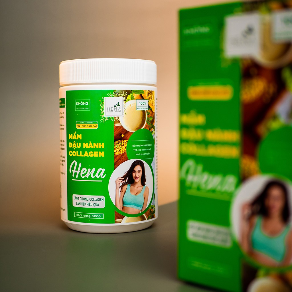 [HENA] Mầm Đậu Nành Tăng Vòng 1, Mầm Đậu Nành Nguyên Xơ kết hợp tốt: Tinh bột nghệ, nghệ viên mật ong, ngũ cốc tăng cân | BigBuy360 - bigbuy360.vn