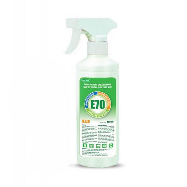 Rửa tay nhanh sát khuẩn E70 500ml