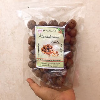 500gr hạt mắc ca nứt vỏ