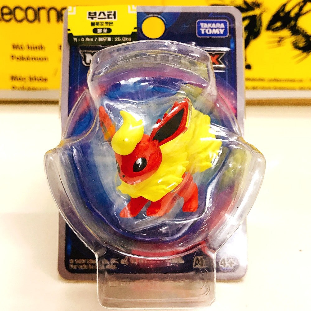 Mô Hình Pokemon Flareon của Takara TOMY Standard Size - Pokemon Figure Moncolle tiến hóa từ Eevee