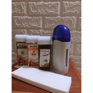 Máy wax lông  Depilatory + 2 cây sáp + giấy wax