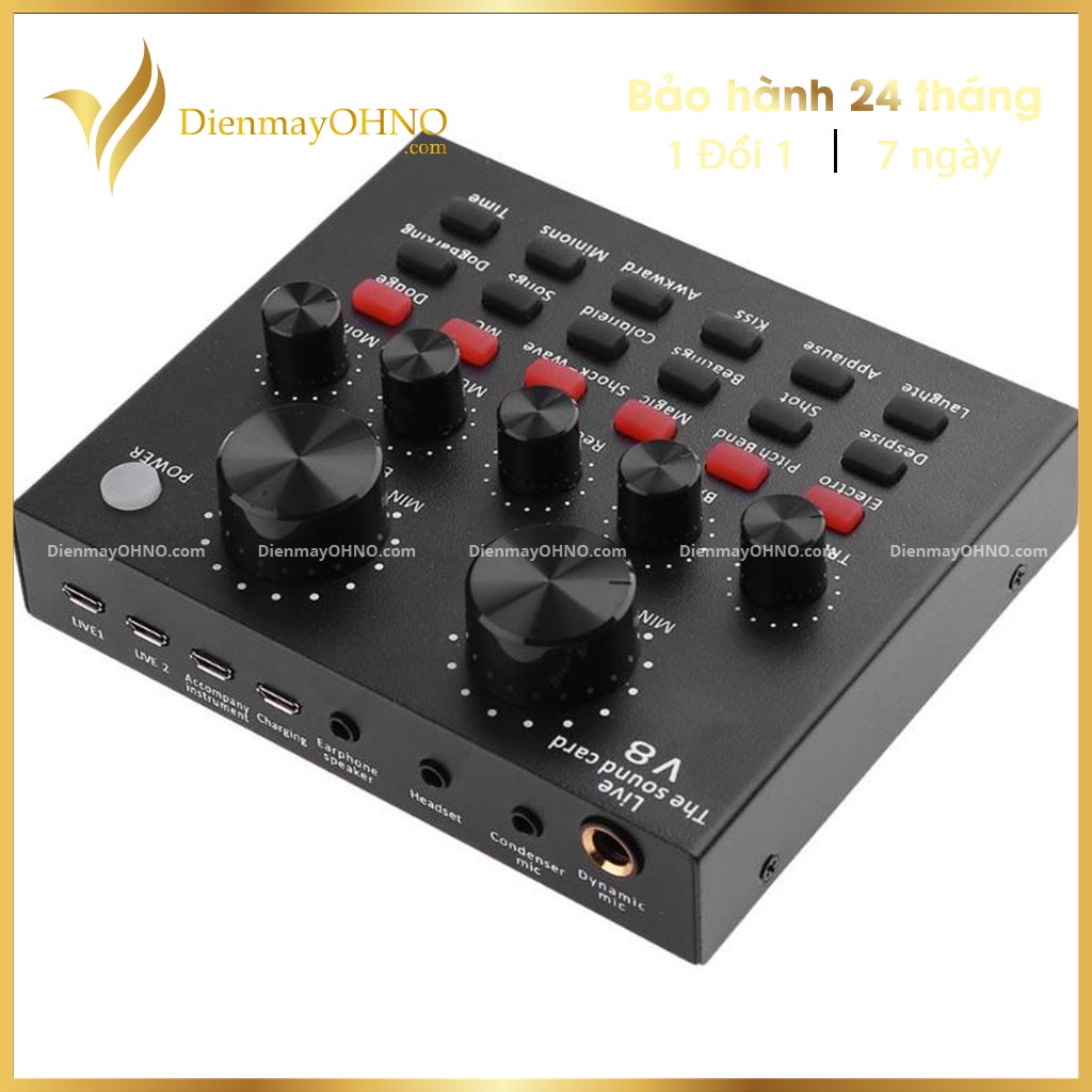 Sound Card Thu Âm Bluetooth V8 Thiết Bị Thu Âm Phụ Kiện Card Âm Thanh OHNO Việt Nam