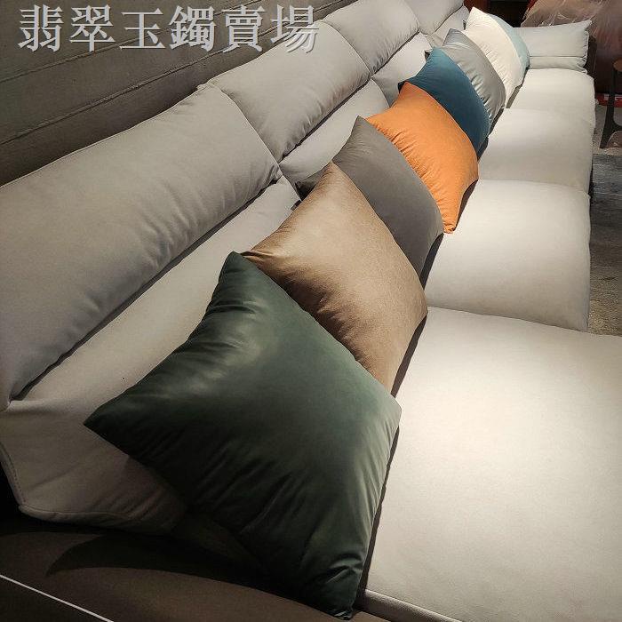 ✙♟❧Tấm vải bọc ghế Sofa màu trơn chất liệu da phong cách Bắc Âu