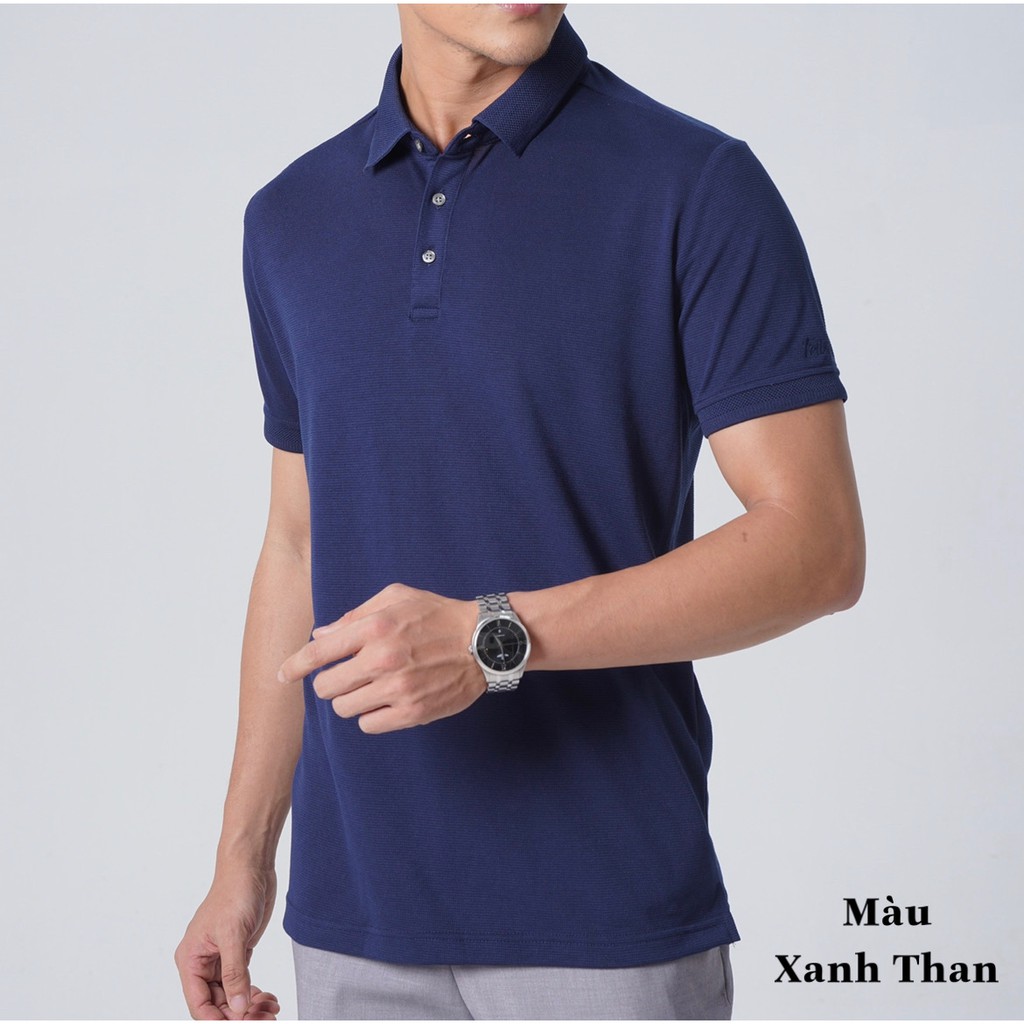 Áo Polo Nam Cotton Coolmax, áo polo vải dệt gai cao cấp