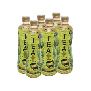 6 chai trà Ô long Tea Plus vị matcha 350ml