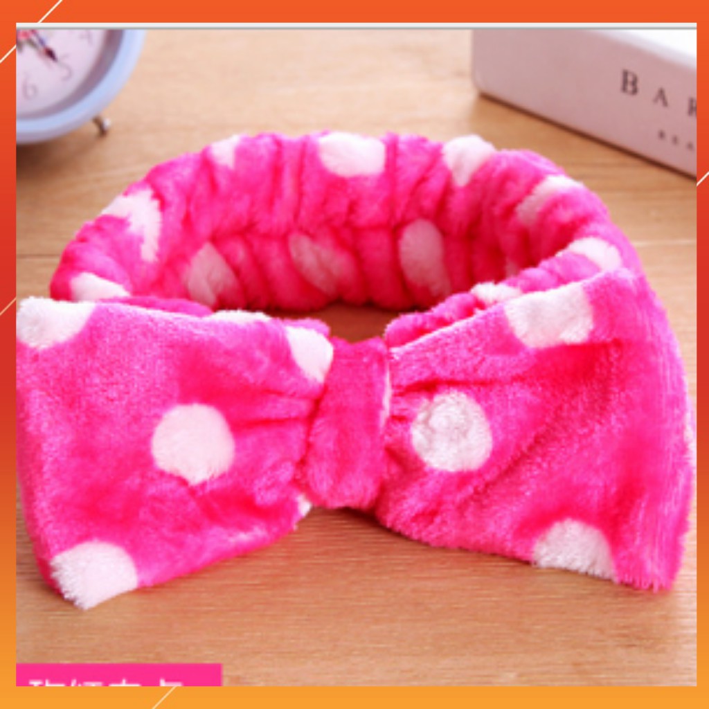 Băng đô rửa mặt lông nhung mềm mịn &lt;3 FREESHIP &lt;3 băng đô turban