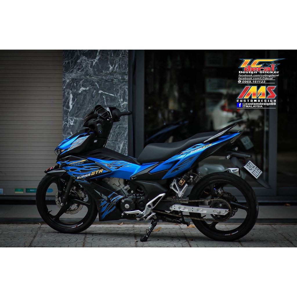 Tem rời winner x xanh đen lửa gtr mẫu mới , tem 3 lớp cáp cấp bao bay màu