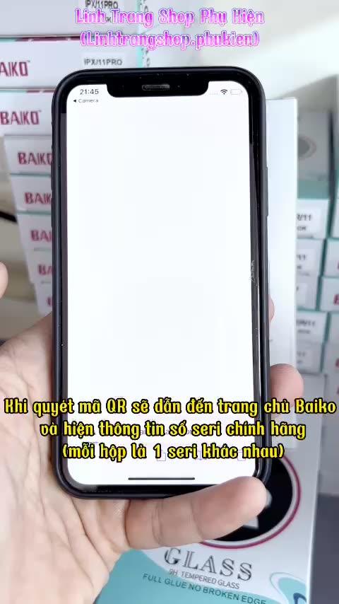 (Mua 2 giảm còn 17.900đ/Cái) Kính Cường Lực iPhone Trong Suốt Full Màn Viền Đen 17,16,15,14,13.. | BigBuy360 - bigbuy360.vn