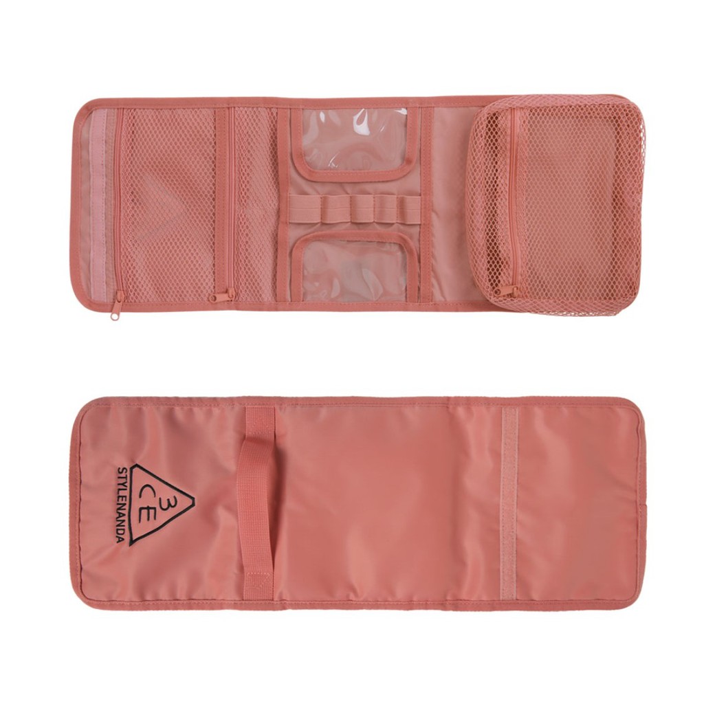 Túi đựng đồ trang điểm 3CE Wash bag Small #Black #PinkBeige