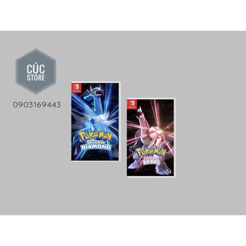 Băng chơi game SWITCH: Pokemon Brilliant Diamond &amp; Shining Pearl Double Pack