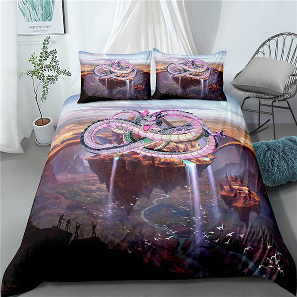 Bộ Drap giường 3 Trong 1 Hình son goku vegeta