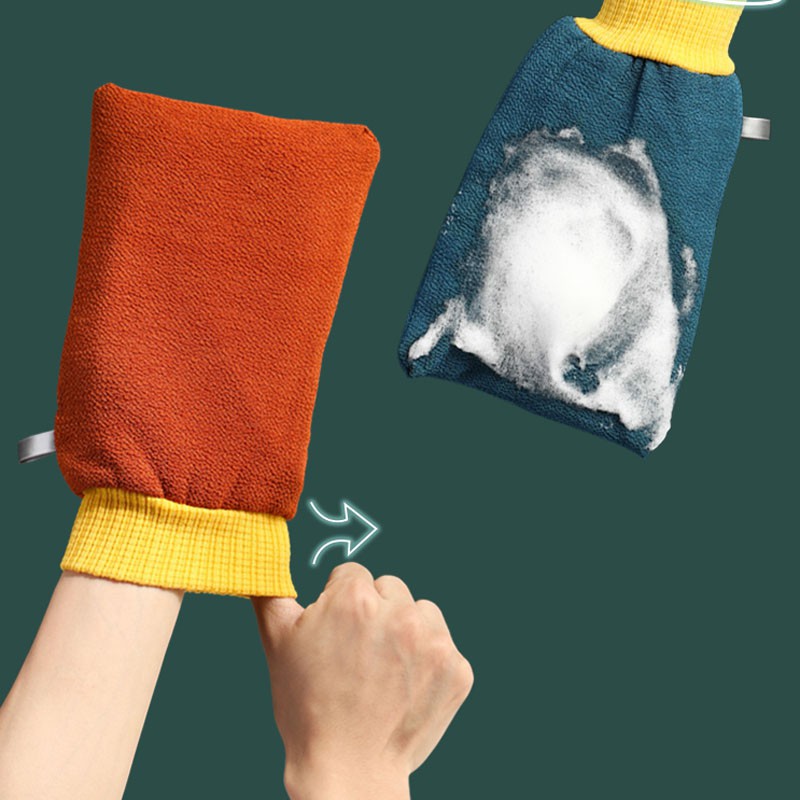 Găng Tay Tắm Chà Lưng Tiện Dụng Cho Gia Đình