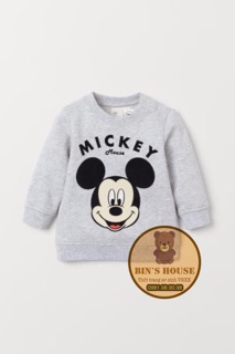 Áo nỉ Mickey H&M sz 4m-4y