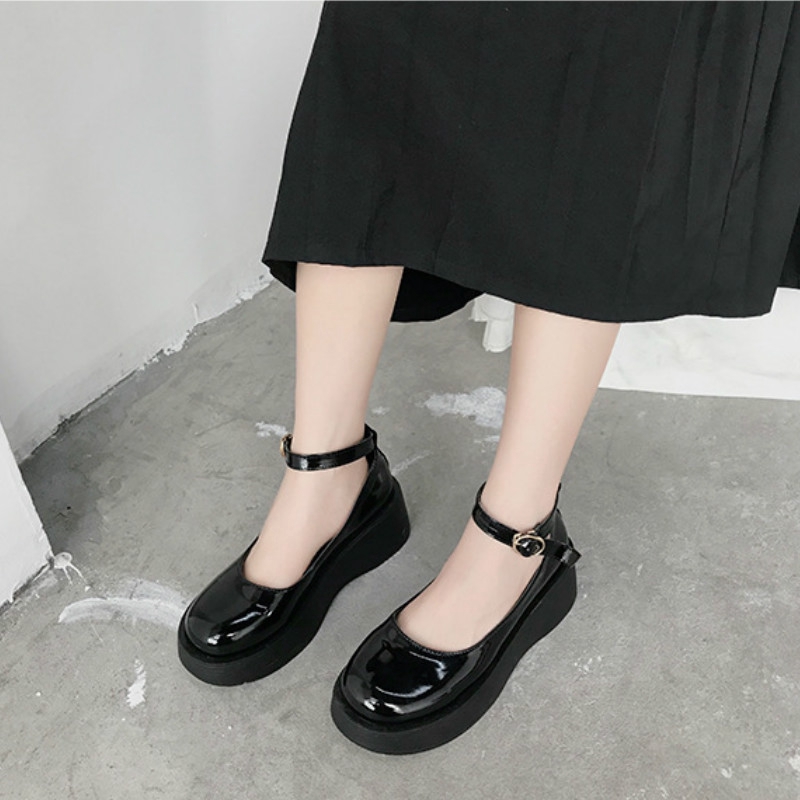Giày da Mary Jane phong cách thời trang Nhật Bản