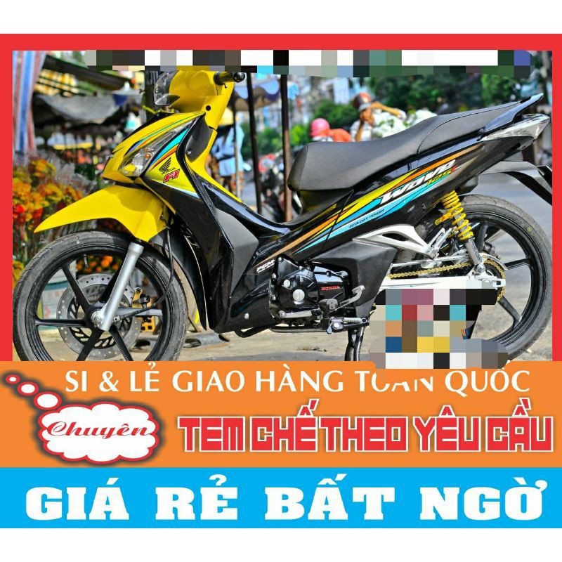tem rời future vàng đen - decalruby