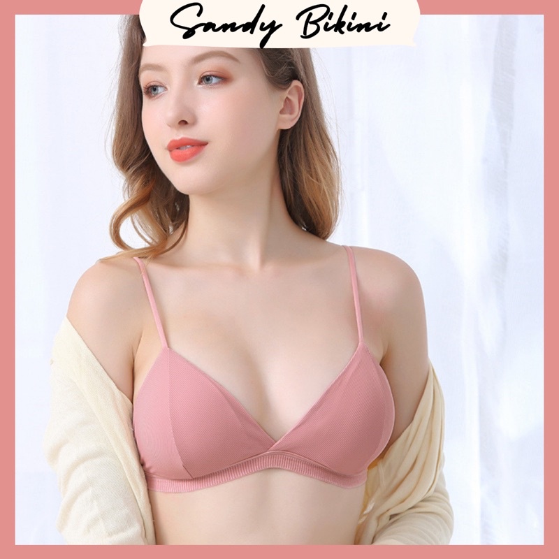 Áo Bra Nữ Thun Tăm Dây Mảnh Mút Mỏng Cao Cấp 152