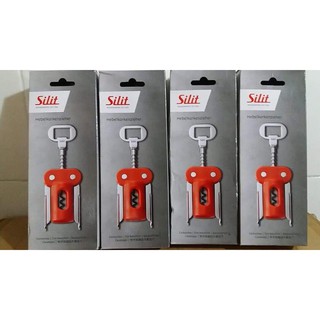 Mở rượu vang, mở bia 2 in 1 Silit 20cm màu đỏ siêu đẹp
