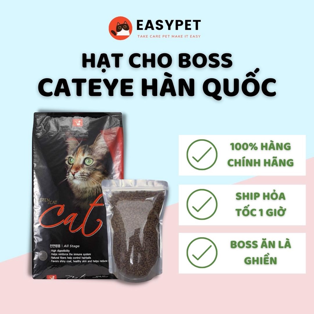 Thức Ăn Hạt Cho Mèo CATEYE Nhập Khẩu Hàn Quốc CATEYE Chính Hãng - EASYPET