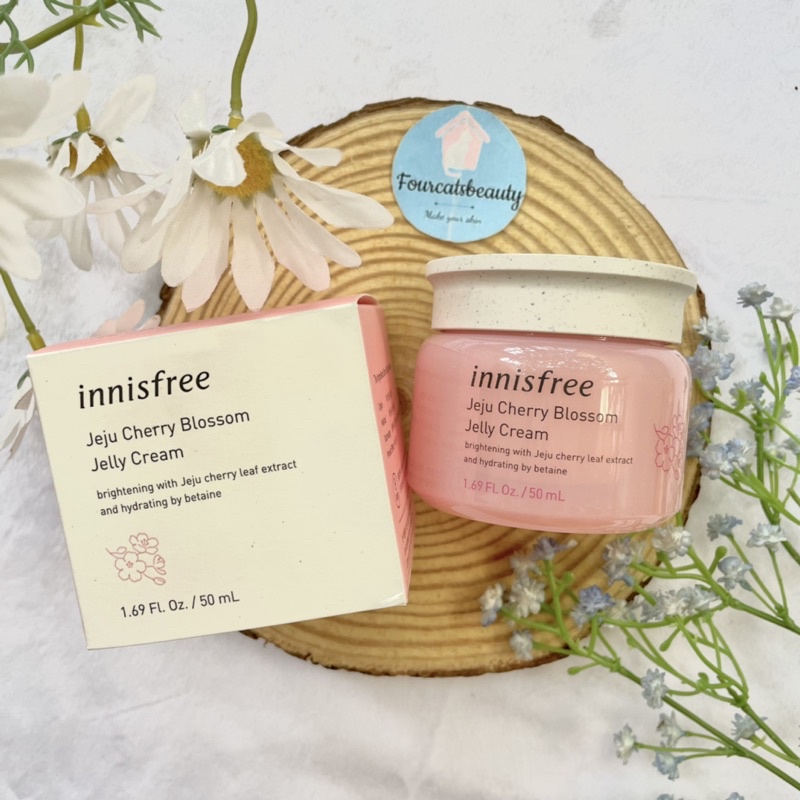 Kem Dưỡng Ẩm Trắng Da dạng Gel Innisfree Jeju Cherry Blossom Jelly Cream 50ml