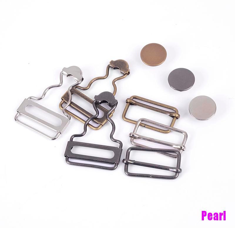 [ Mã 88FASHIONSALE1 giảm 10K đơn 50K ] 1 bộ quần yếm Denim đính nút kim loại có dây đeo | BigBuy360 - bigbuy360.vn