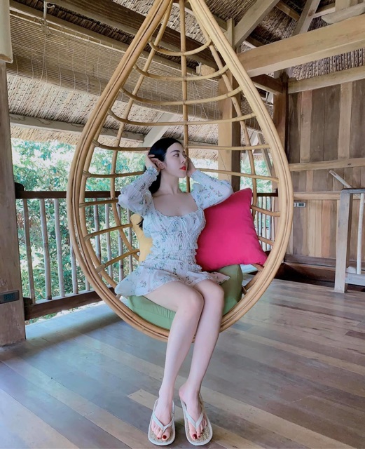 Đầm hoa ulzzang bo chun tôn dáng siêu đẹp