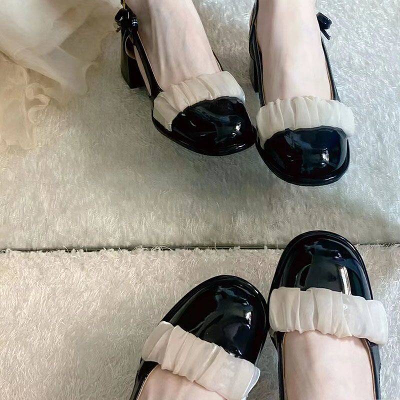 Giày Cao Gót Đính Nơ Thời Trang Mùa Hè