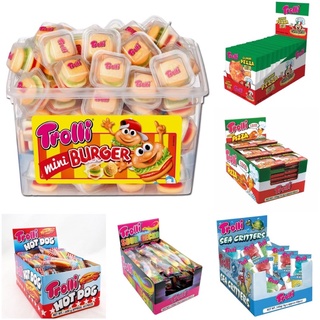 Kẹo dẻo trolli burger 9g/ mini burger 10g/ gummi pizza 15.5g/ hot dog 9g